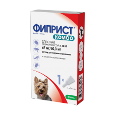Фиприст Комбо (КРКА) для собак (2-10 кг), 1пип/уп.