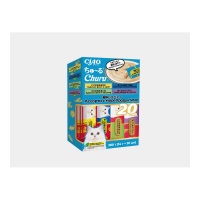 INABA CIAO крем-лакомство для кошек Churu пюре Асссорти с морепродуктами, 14 г х 20 шт
