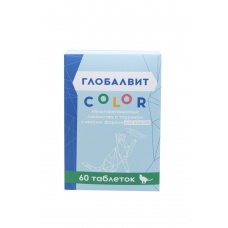 Глобалвит Color Мультивитаминное лакомство с таурином и вкусом форели для кошек 60 т 