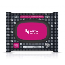 ARYA Салфетки очищающие тканевые для шерсти с активированным углем, 20х20см, 15 шт