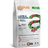 Сухой корм для взрослых собак средних и крупных пород Alleva Holistic Lamb & Venison + Hemp & Ginseng Medium/Maxi