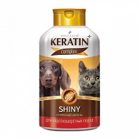 РОЛЬФ КЛУБ Кератин Шампунь Shiny для короткошерст кошек/собак 400мл