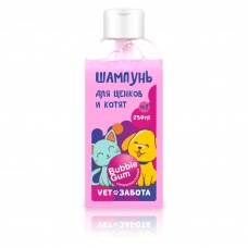 Шампунь VETЗАБОТА Bubble Gum для щенков и котят, 250 мл