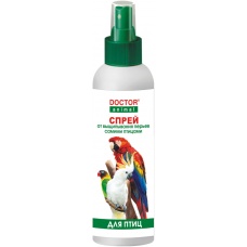 Спрей "Doctor Animal" от выщипывания перьев птиц, 200 мл.