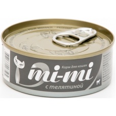 MI-MI консервы для кошек и котят с телятиной