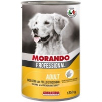 Morando Professional консервы для собак с кусочками Курица и Индейка