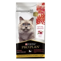 Pro Plan Nature Elements сухой корм для стерилизованных кошек защита организма курица