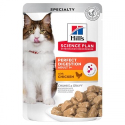 Влажный корм Hill's Science для кошек, пауч с курицей и коричневым рисом, 85 г